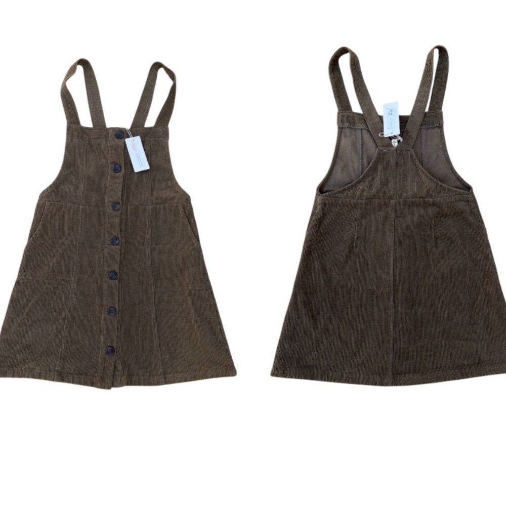 Brown Corduroy Mini Dress